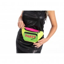 SAC BANANE VINTAGE ANNÉES 80 MULTICOLORE FLUO