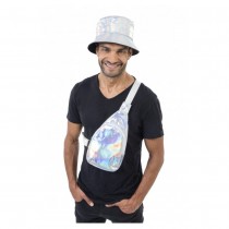 SAC BANDOULIÈRE 17.5X5X34CM IRISÉ ARGENT ADULTE