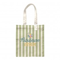 SAC CABAS FABULEUSE ATSEM PALETTE 38X39CM VERT