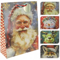 SAC CADEAU ILLUSTRATION NOËL 2025 40X30X10CM 190G