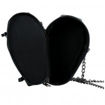 SAC CERCUEIL SIMILICUIR GOTHIQUE 17X10CM NOIR