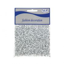 SAC DE DIAMANTS DÉCO 4 MM ARGENT 50 G