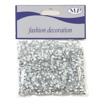 SAC DE DIAMANTS DÉCO 6 MM ARGENT 50 G