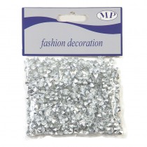 SAC DE DIAMANTS DÉCO 6 MM ARGENT 50 G