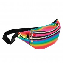 SAC DE TAILLE FESTIF HOLOGRAPHIQUE ARC-EN-CIEL