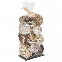 SACHET DE BOULES NATURELLES DECORATIVES