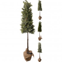 SAPIN ARTIFICIEL POLYPROPYL&Egrave;NE POT JUTE 106CM