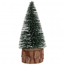 SAPIN DE NOËL VERT ENNEIGÉ 14 CM