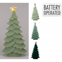 SAPIN NOËL ÉTOILE LED POLYPROPYLÈNE 43CM VERT