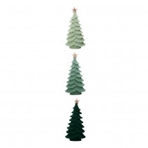SAPIN NOËL ÉTOILE LED POLYPROPYLÈNE 43CM VERT