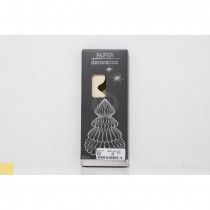 SAPIN PAPIER DÉCORATIF SUSPENSION 15X15X20CM BLANC