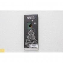 SAPIN PAPIER DÉCORATIF SUSPENSION 15X15X20CM VERT