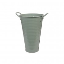 SEAU HAUT AVEC ANSES DÉCO MÉTAL 20X30CM EUCALYPTUS