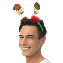 SERRE-TÊTE À RESSORTS LUTINS PÈRE NOËL ADULTE