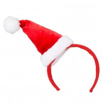 SERRE-TÊTE BONNET ROUGE POMPON MÈRE NOËL ADULTE