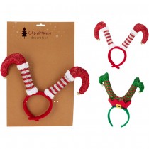 SERRE-TÊTE CHAUSSETTES ELF HUMOUR NOËL ADULTE