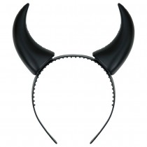 SERRE-TÊTE CORNES DIABLESSE NOIR ADULTE