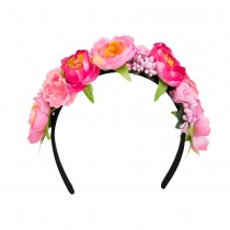 SERRE-TÊTE LOTUS ROSE ADULTE