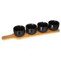 SET APÉRITIF BAMBOU 5 COUPELLES