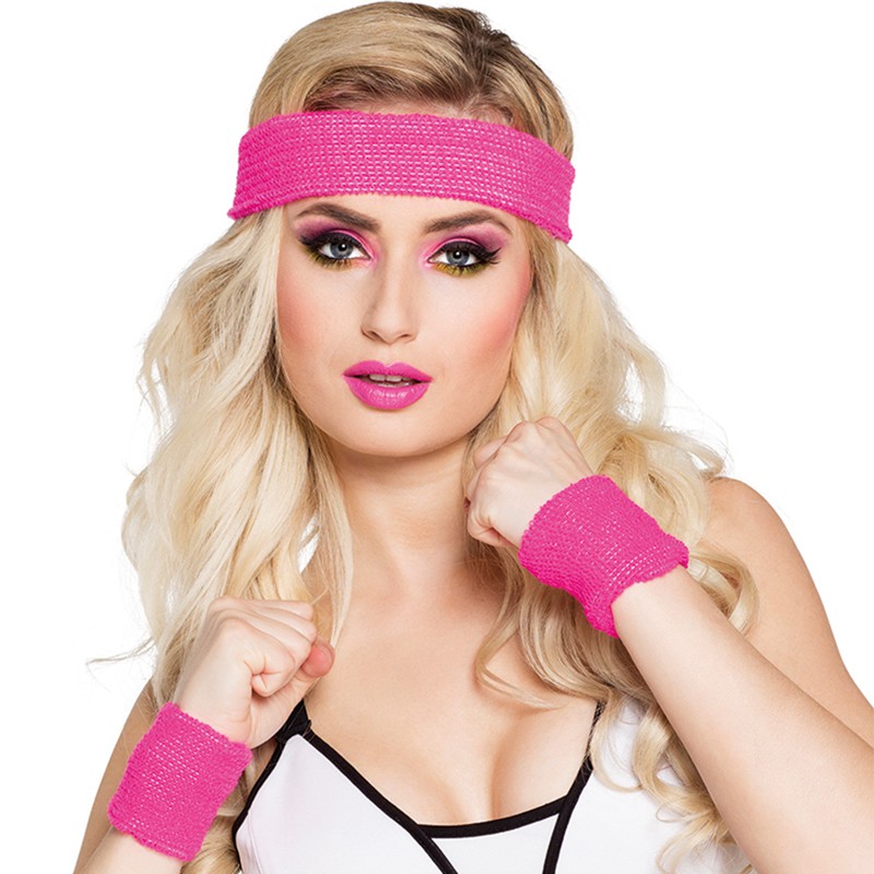 BANDEAU ROSE FLUO