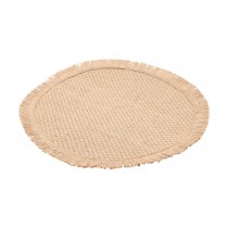 SET DE TABLE CHANVRE TEXTILE 38CM NATURE