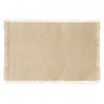 SET DE TABLE COTON EFFILOCHÉ 45X30CM BEIGE