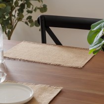 SET DE TABLE COTON EFFILOCHÉ 45X30CM BEIGE
