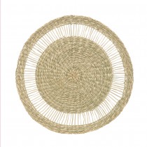 SET DE TABLE ROND OSIER ROSEAU TRESSÉ 38CM NATURE