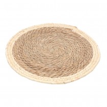 SET DE TABLE ROND PAILLE 38CM NATURE