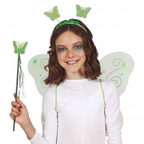 SET PAPILLON VERT ENFANT