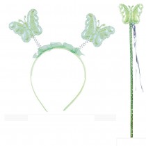 SET PAPILLON VERT ENFANT
