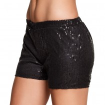 SHORT SEQUIN NOIR ADULTE