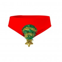 SLIP HUMORISTIQUE ROUGE SAPIN NOËL DÉCORÉ HOMME