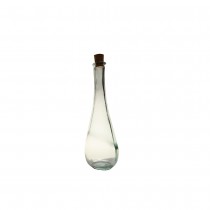 SOLIFLORE VASE VERRE GOUTTE 6X18CM TRANSPARENT