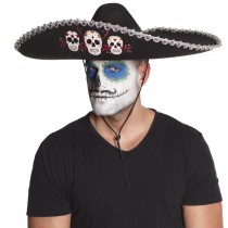 SOMBRERO MARIACHI CALAVERA JOUR DES MORTS ADULTE