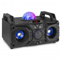 SONO NOMADE 100 W SUR BATTERIE, LECTEUR MULTIMÉDIA, BT, EFFETS LUMINEUX, MICRO FILAIRE - KAR100