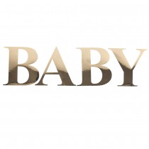 STICKER LETTRES BABY AUTOCOLLANT 15CM OR