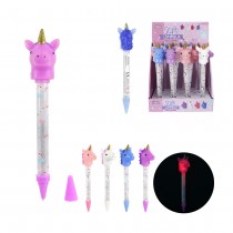 STYLO LUMINEUX LICORNE