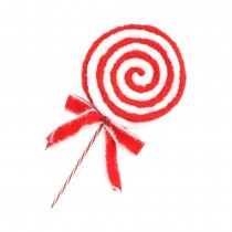 SUCETTE CANDY STRIPES FOURRURE GRELOTS 22X4X45CM