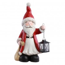 SUJET MAGNÉSIE PÈRE NOËL LANTERNE 23X16.5X47CM