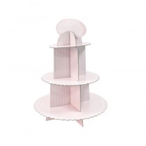 SUPPORT 3 ÉTAGES BABYSHOWER ROSE 30X42CM