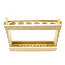 SUPPORT EN BOIS POUR 6 TUBES ÉPROUVETTE