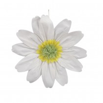 SUSPENSION FLEUR MARGUERITE PAPIER 40CM BLANC