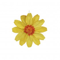 SUSPENSION FLEUR MARGUERITE PAPIER 40CM JAUNE