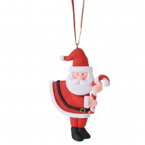 SUSPENSION PÈRE NOËL 9CM ROUGE