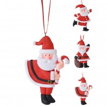 SUSPENSION PÈRE NOËL 9CM ROUGE