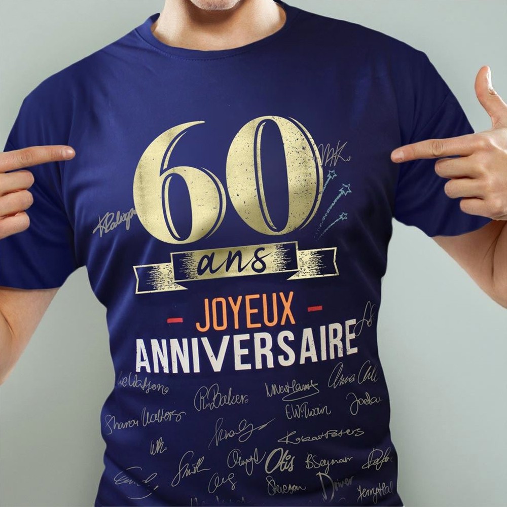 Joyeux anniversaire 60 ans' T-shirt Homme