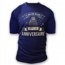 T-SHIRT À DÉDICACER ANNIVERSAIRE HOMME XL