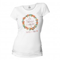 T-SHIRT COTON CINTRÉ EVJF FUTURE MARIÉE FEMME