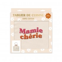 TABLIER CUISINE COTON BEIGE MAMIE CHÉRIE ADULTE